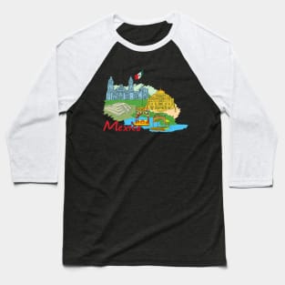 Mexico Sightseeing Mexican Gift Baseball T-Shirt